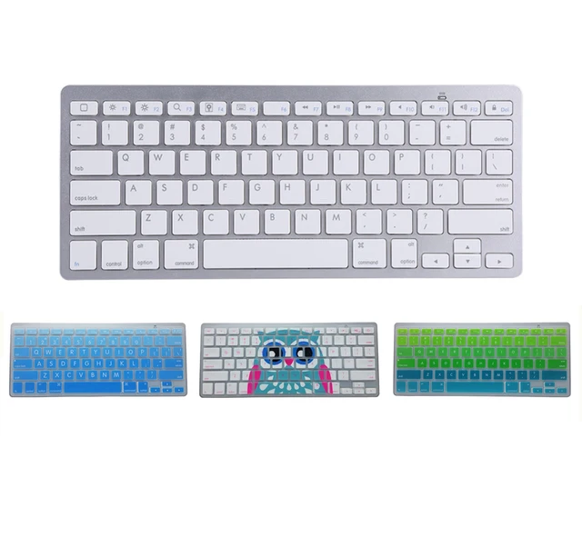 Bluetooth Wireless Keyboard Keypad Ultra-Slim universal For PC Apple iPad Laptop Android IOS with protect film different color 