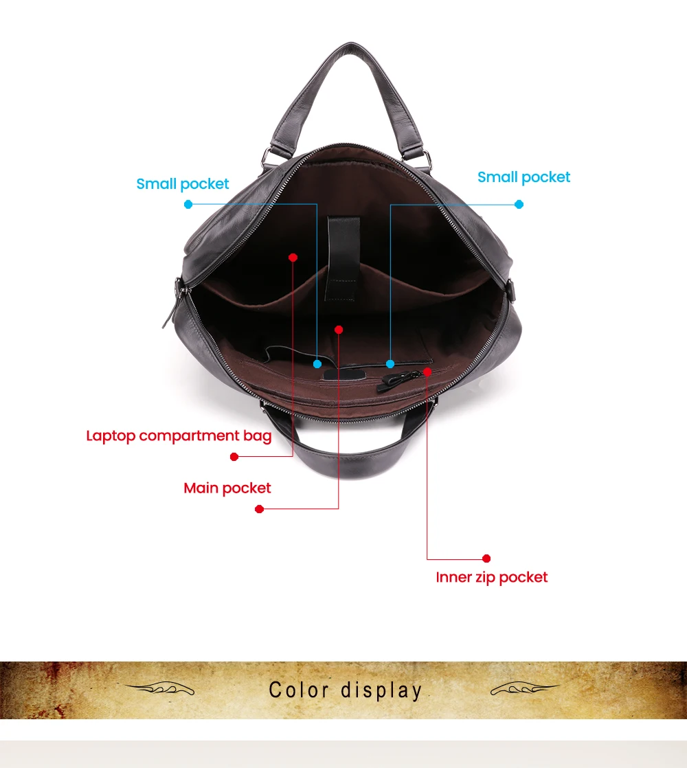 Распродажа мужской портфель s натуральная кожа сумка 17 "ноутбук портфель сумка через плечо мужская Сумка Бизнес Портфель