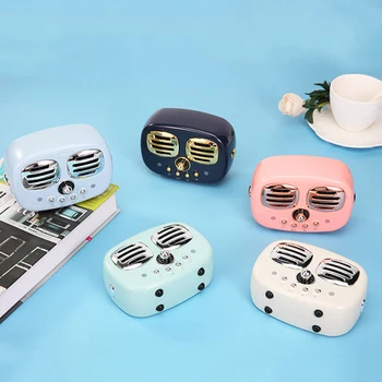 

Retro Double Speaker Bluetooth Audio Home Subwoofer Wireless U Disk Card Speaker Support Call Function Valentine's Day Gifts Hot