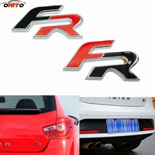 Высокое качество 10 шт. металлическая 3D FR Автомобильная Эмблема для кузова наклейка значок для FR гоночный автомобиль Стайлинг для сиденья Cordoba Ibiza Cupra Leon lbiza