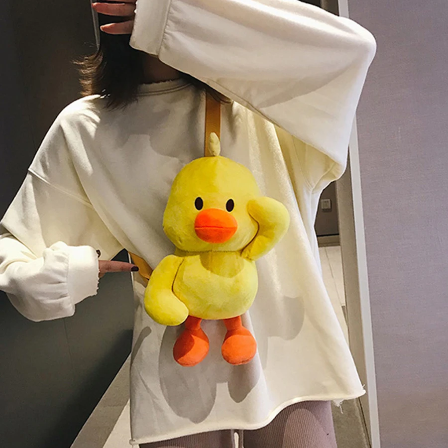 Molave Tas Wanita Lucu Mewah Kartun Kecil Bebek Kuning Tas