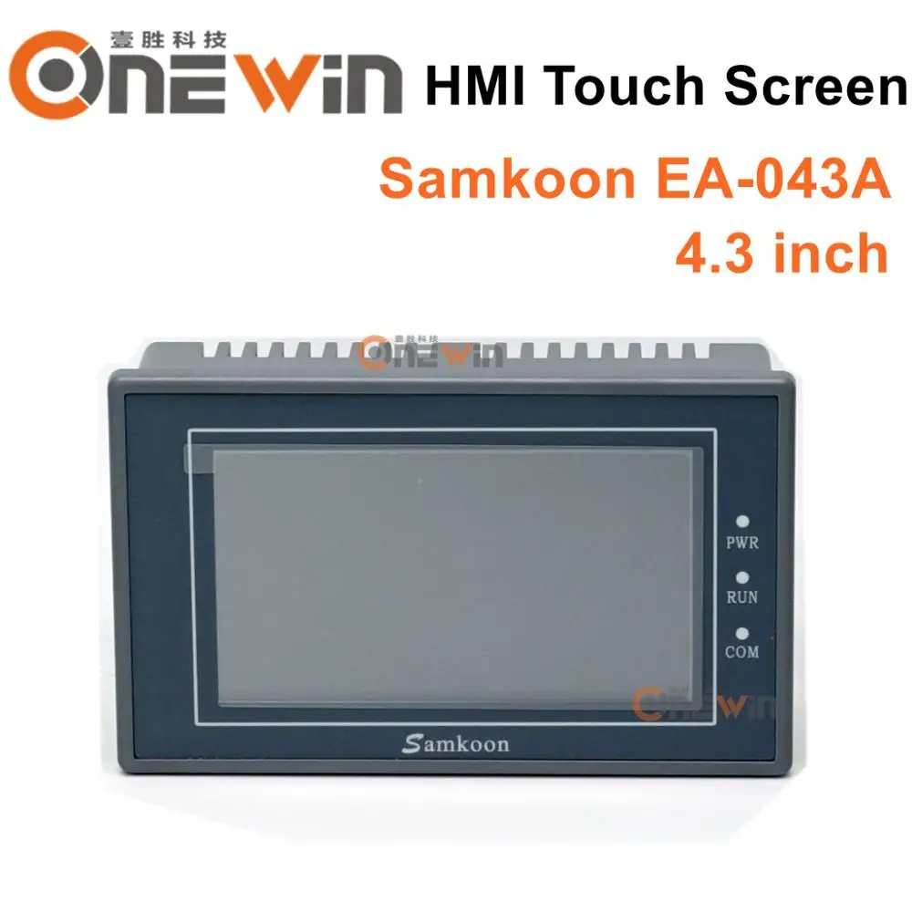 samkoon EA-043A HMI touch screen 4.3 inch and FX3U series PLC industrial control board