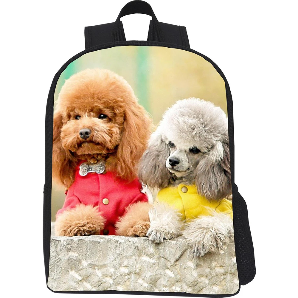 2017 Cool school bags Bad Dog Print Small Kids School shool bags Child Animal Zoo Bagpack Boys Kindergarten Backpack Bolsas