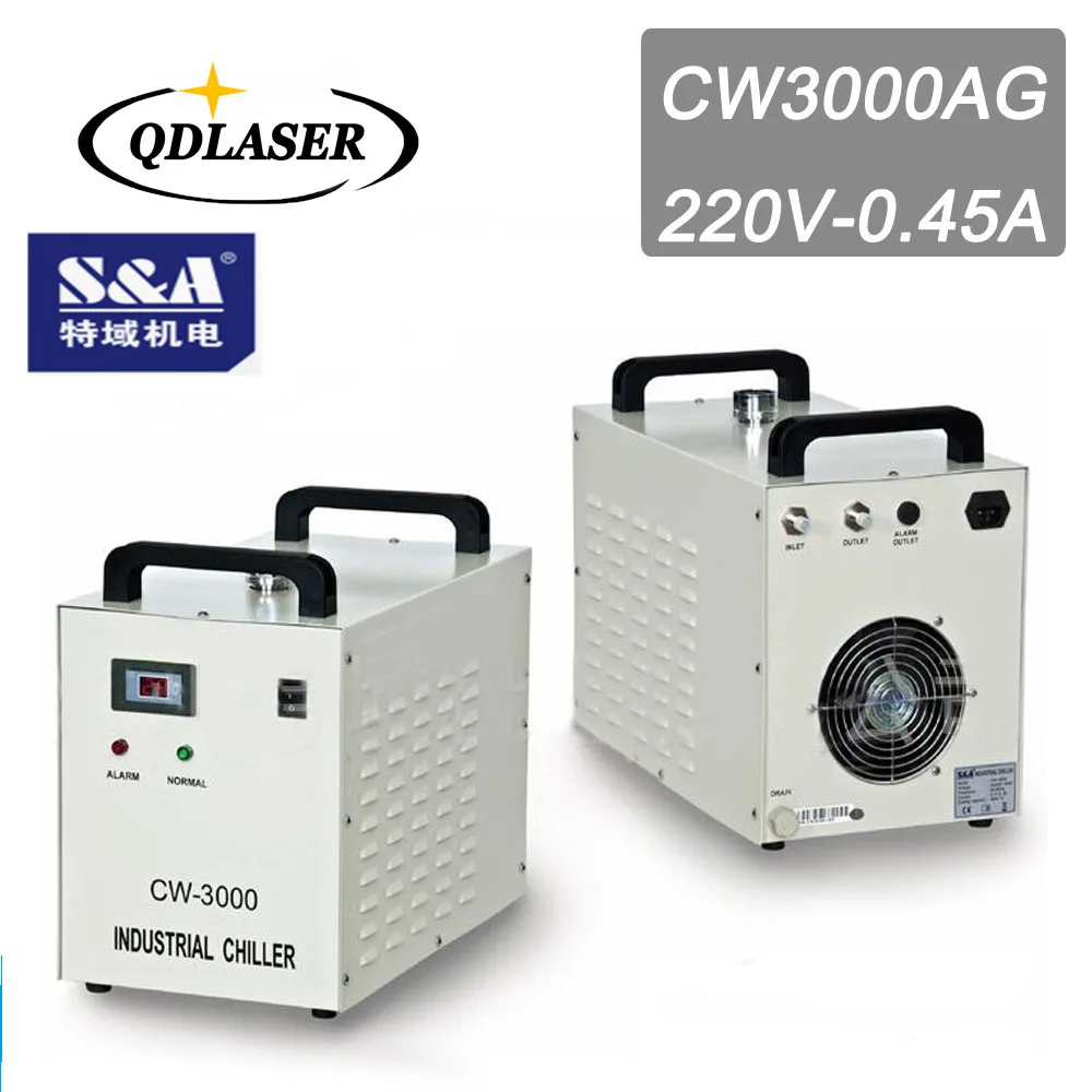 Buy CW3000AG Industry Laser Water Chiller for Cooling 60W 80W Co2 Laser Tube
