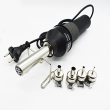 Пистолет горячего воздуха 220 V 450 W 450 градусов lcd регулируемый электронный тепловой горячий воздушный пистолет для снятия припоя паяльная станция 4 сопла 8018 lcd