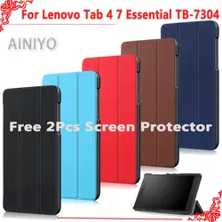 Чехол для Lenovo tab4 Tab 4 7 Essential TB-7304 tb-7304f tb-7304i TB-7 (выпуск 2017) защитный чехол + 2 шт. Экран Плёнки