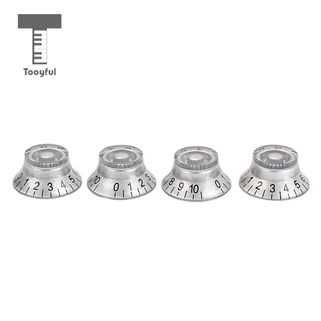 Tooyful 4pcs Guitar Speed Control Knobs Top Hat Knobs for LP Electric Guitar Replacement
