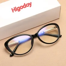 Higodoy Модные Ретро оправа для очков в стиле кошачьи глаза оптические компьютерные женские очки мужские Оправа очков прозрачные линзы