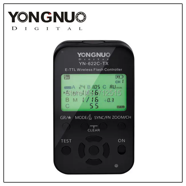 Original YONGNUO YN-622C-II Kit YN-622C-TX LCD Wireless ETTL Flash Controller Trigger with LCD Screen 1Pcs YN-622C for Canon DSLR Camera-1.jpg