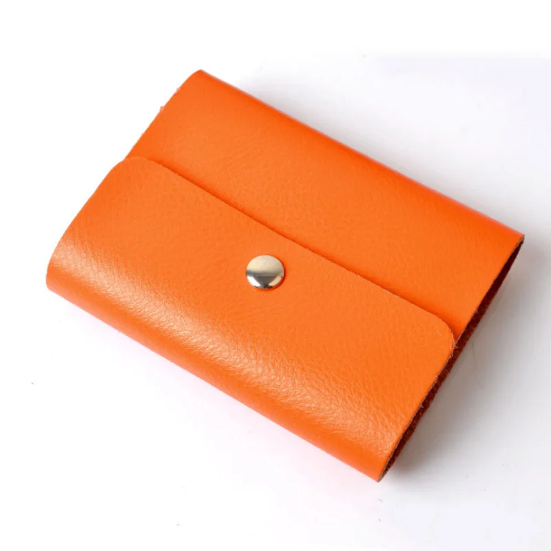 100% Genuine Leather Card Holder Business Card Holder Women&Men's Card ID Holders For Businessman Fashion Cow Leather Cardholder (9)