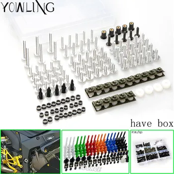 

Universal CNC Motorcycle Fairing Bolts Kit Body Fastener Clips Screws FOR yamaha YZF R125 YZF R15 YZF R25 YZF R3 MT-02 MT-25
