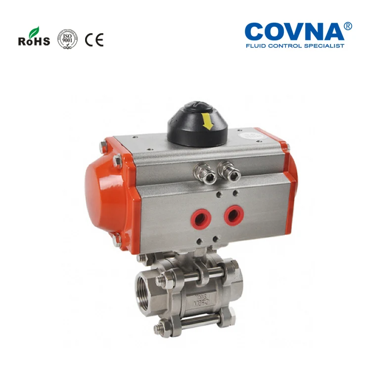 COVNA пневматический контроль внутренний шаровой клапан с резьбой двойного действия