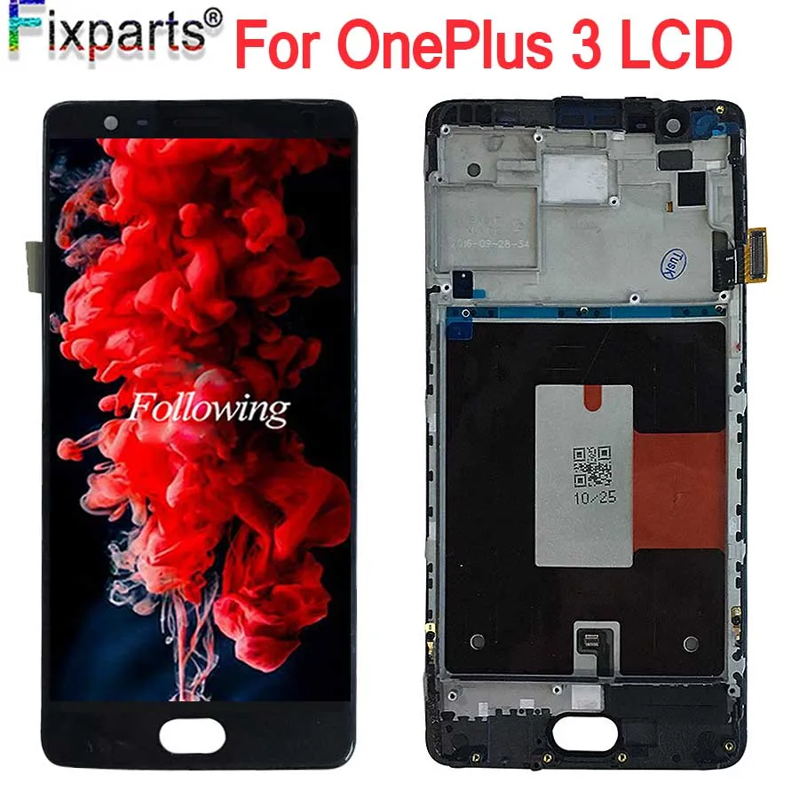 ЖК-дисплей для Oneplus 3 A3000 A3003 сенсорный экран дигитайзер в сборе с рамкой Pantalla