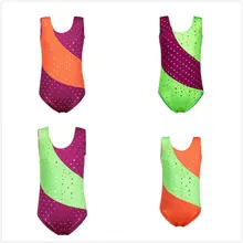 Детские платья без рукавов для девочек трико для гимнастики балета без рукавов балетная пачка танцевальная одежда ребенок Профессиональный Dancesuit девочек ткань От 2 до 11 лет