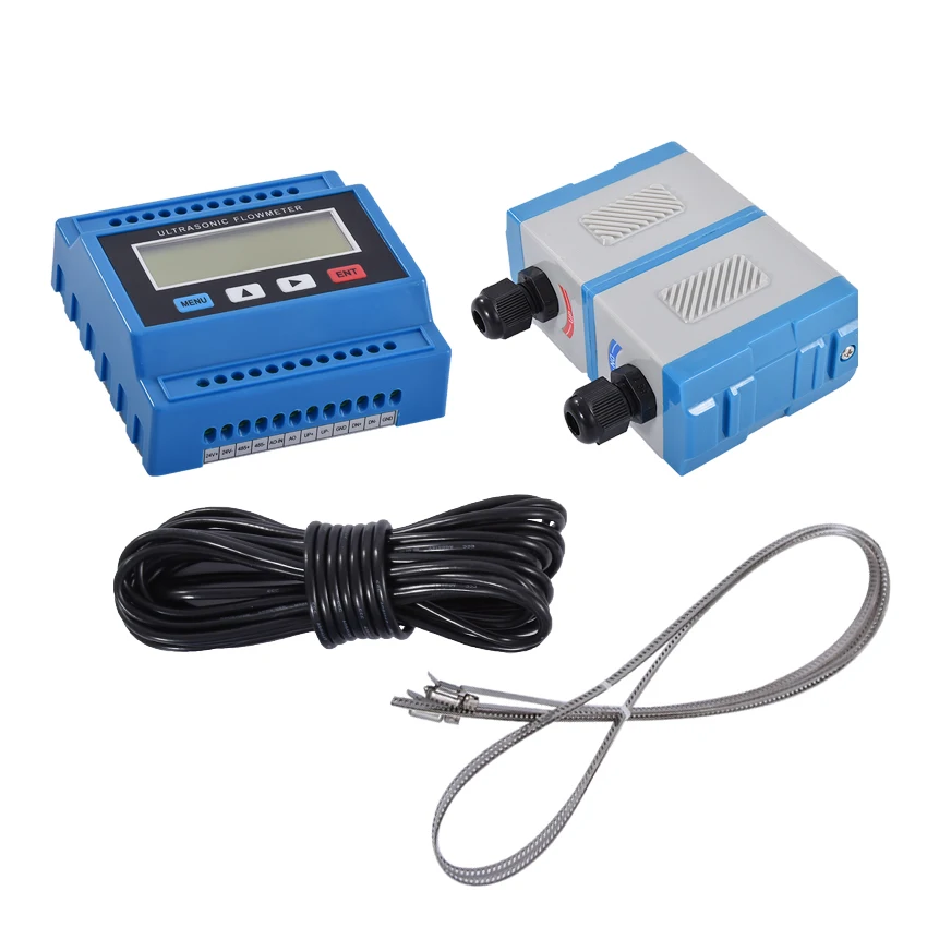 

TUF-2000M-TS-2 Digital Ultrasonic Flowmeter Flow Meter Ultrasonic Pipeline Flowmeter With TS2 Sensor DN15-100mm 220VAC or 24VDC