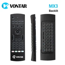 Genuine VONTAR 2 4GHz Wireless Backlit Mini Keyboard MX3 Pro Air mouse IR Learning Mode