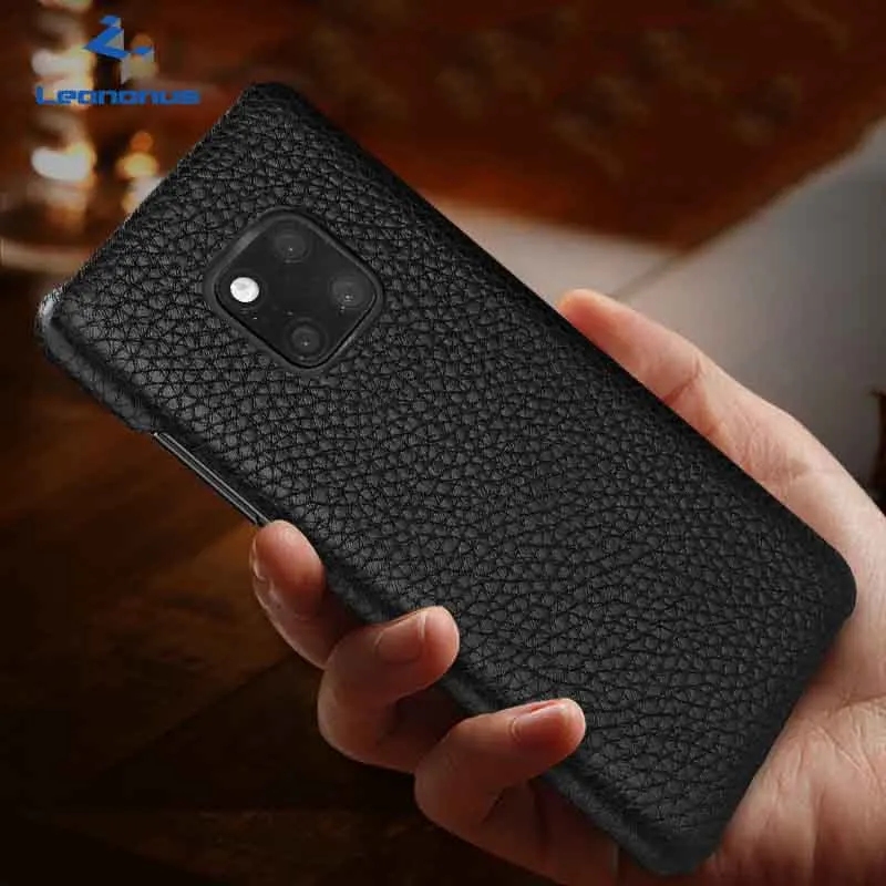 

for Huawei Mate 10 Pro Cover Luxury Genuine Leather Case Litchi Texture Anti-knock Coque for Huawei Mate 10 Pro 9 Pro Phone Case