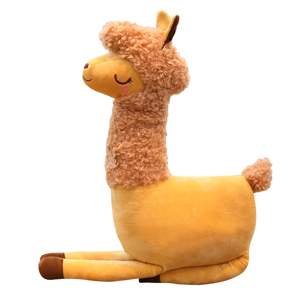 

Free Dropshipping Big Size Cartoon Cute Plush Alpaca Stuffed Animals Toys Soft Lama Doll for Kids Gifts