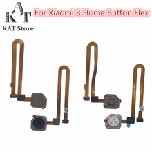 1 шт. сканер отпечатков пальцев Сенсорный датчик ID для Xiao mi 8 mi 8 Lite Кнопка возврата домой гибкий кабель для клавиатуры Запасные части