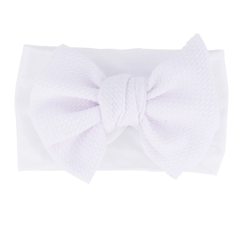 2019 Baby Accessories Infant Baby Girl Cute Bow Headband Newborn Solid Headwear Headdress Nylon Elastic Hair Band Gifts Props cheap baby accessories	