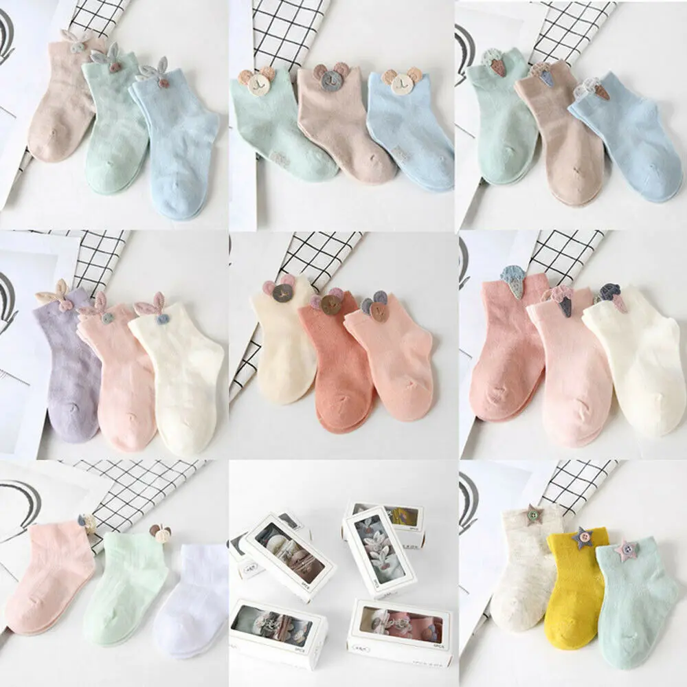 

1 Pair Spring Autumn New Cotton Fashion Cute Unisex Baby Newborn Fresh Candy Color Baby Socks Sock 0-2 year