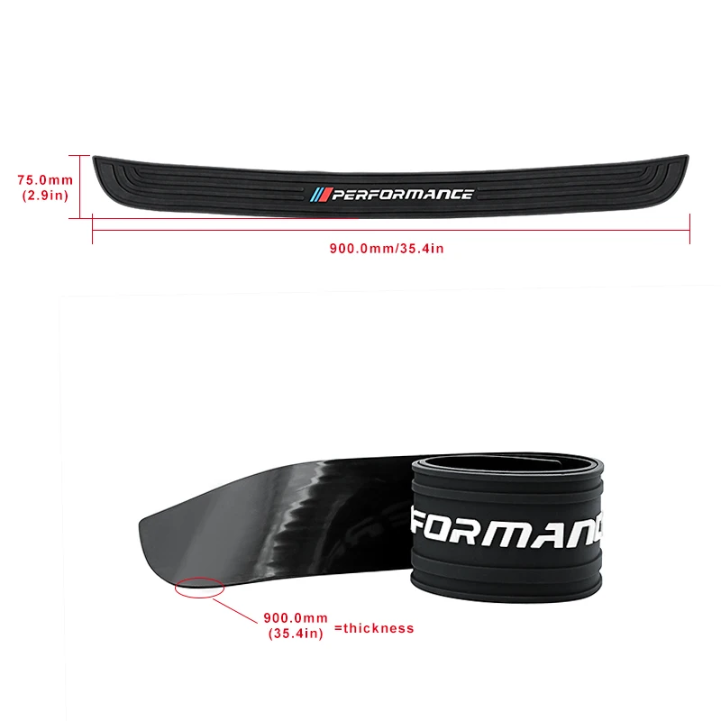 Автомобильный задний бампер отделкой задняя защитная накладка протектор для bmw e39 e46 e90 f30 f10 f01 f20 f32 f33 e46 e60 производительности резиновый Стикеры