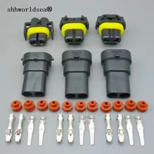 Shhworldsea 2 sätze 2pin wasserdichte 9006 H11 9005 HB3 HB4 Scheinwerfer Nebelscheinwerfer Stecker Kabel Anschluss Steckverbinder Reparatur Kit(China)