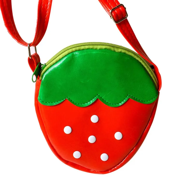 Детская сумка ребенок девочка мультфильм фрукты животных Crossbody детские ювелирные изделия сумка Костюмы аксессуары - Цвет: Розовый