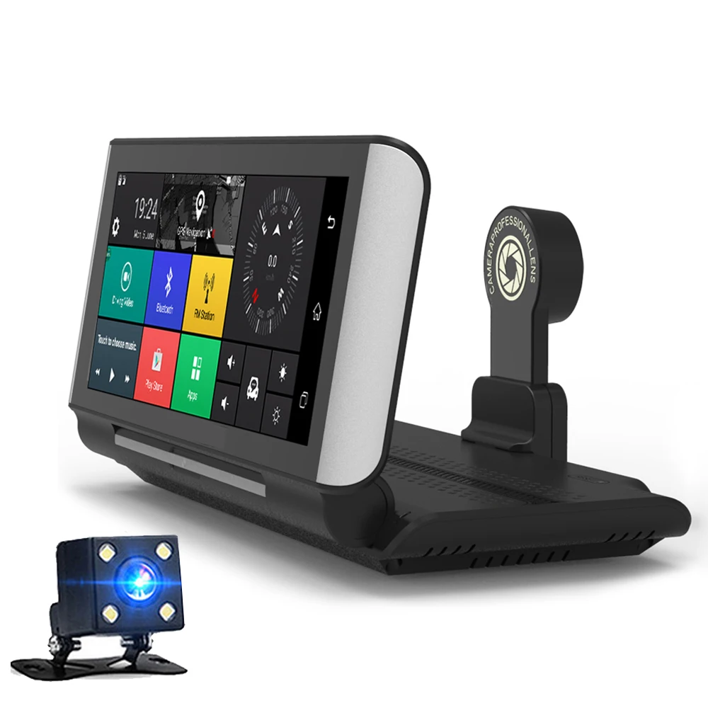 

6.86" Dual lens 4G Android Car DVR GPS Navigation ADAS Full HD 1080P Video Camera Dashcam detect Recorder WiFi Monitor Parking