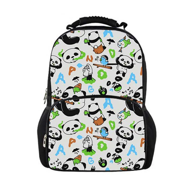 

Cartoon panda pattern Printing Schoolbag for Boys and Girls School Backpack Fashion Notebook Bag Satchel Child Strap Mochila