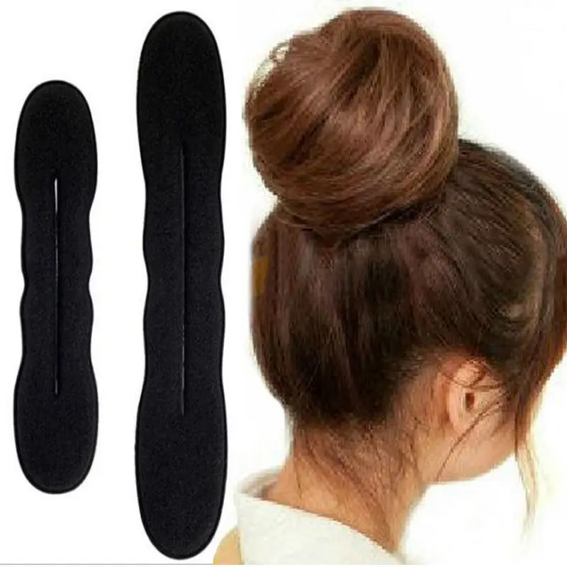

Hot Sale New Fashion 2x Hair Styling Magic Sponge Clip Foam Bun Curler Hairstyle Twist Maker Tool Accessories