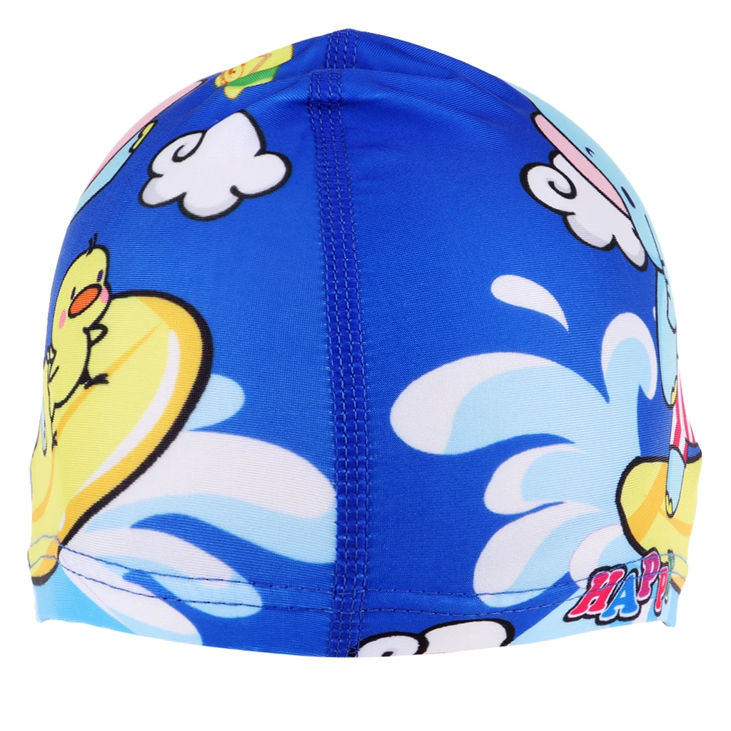 Girl Boy Cartoon Swimming Hat UV Protection Quick-Dry Swim Pool Caps with Cute Girls Elephant Print Kids Watersports Bath Beach
