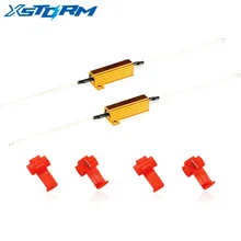 2 шт. светодиодный декодер лампы нагрузочный резистор 50 Вт 6 Ом Canbus Error Canceller адаптер 12 В сопротивление вспышки индикатор контроллер