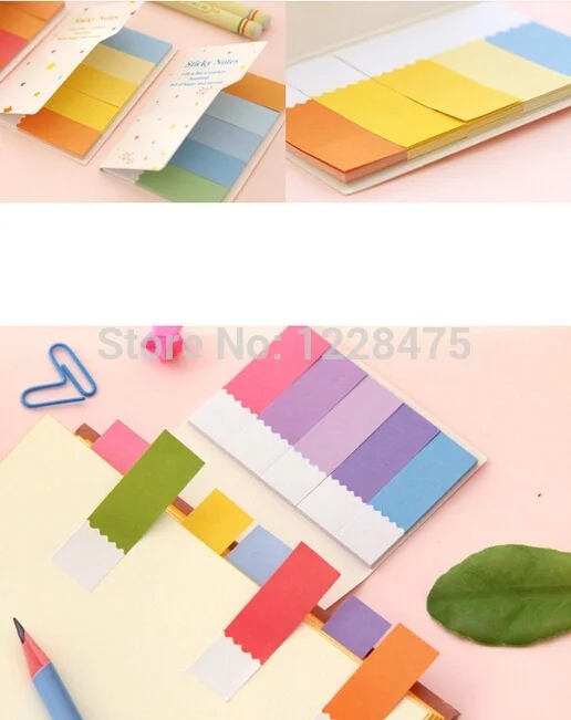 1 компл./лот Радуга Sticky Notes многоцветный блокнот Скрапбукинг наклейки Закладка офисные Материал школьные принадлежности