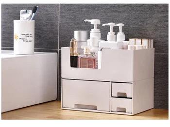 

Cosmetics Storage Box Plastic Desktop Finishing Box Drawer Mask Box Skin Care Rack Lipstick Rack