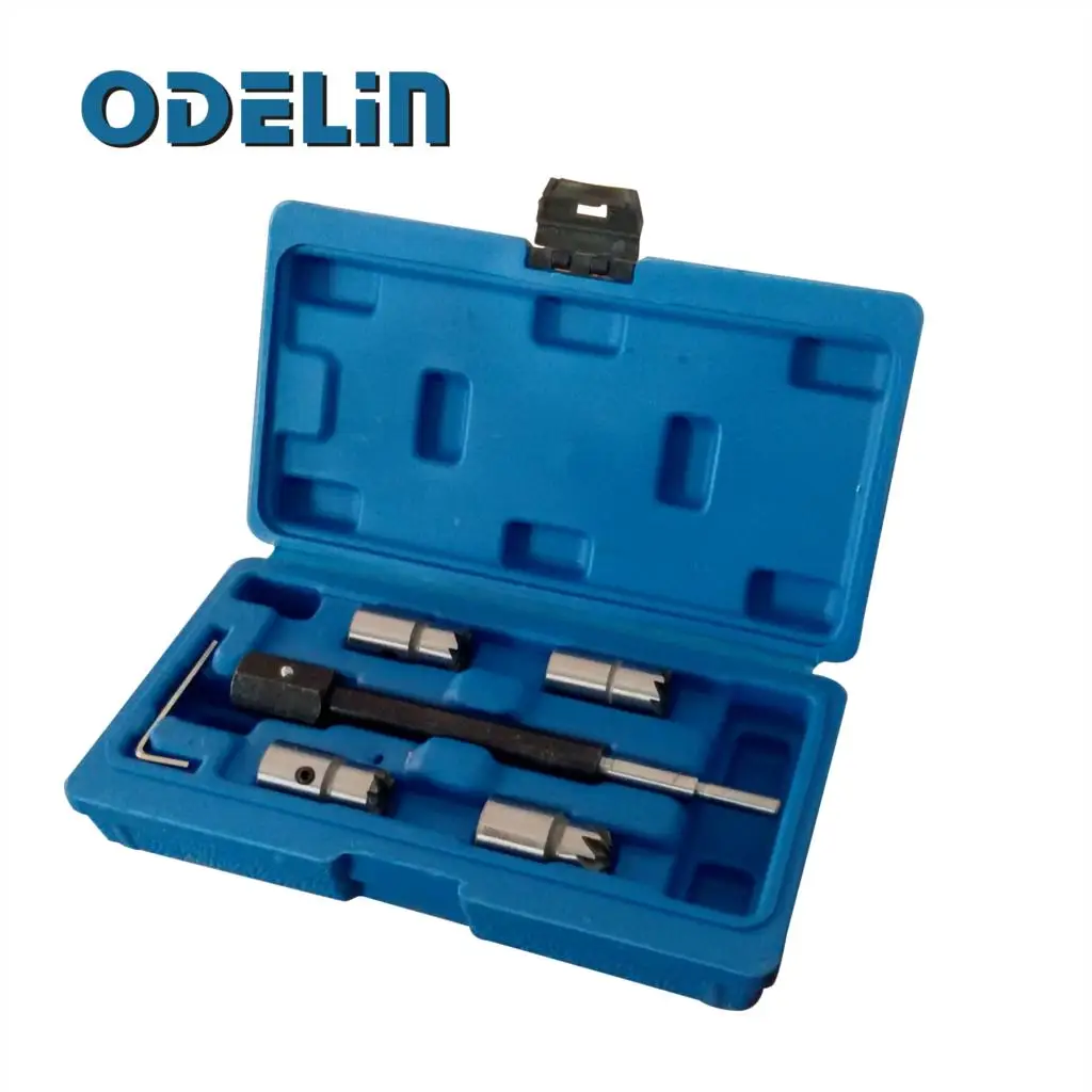 Ceny 5 sztuk Auto Car wtryskiwacz oleju napędowego Seat Cutter Cleaner Repair Remover narzędzie do usuwania zestaw