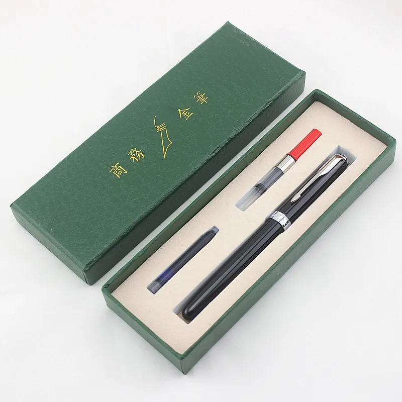 Новая перьевая ручка Jinhao High-end конвертер дополнительный тонкий наконечник цветные чернила ручка версия коробка упаковка для офиса Бизнес - Цвет: E