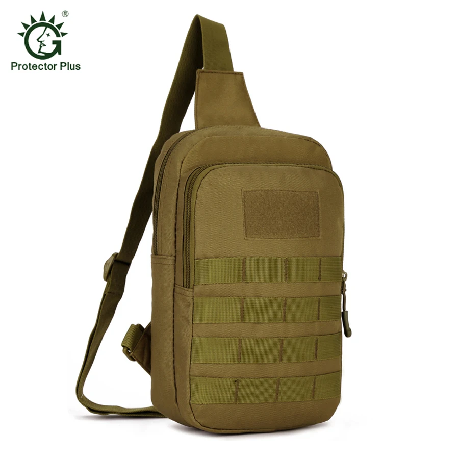 

Sport Bag Camping Men Military Tactical Travel Hiking Shoulder Sling Running Wearable Anti-Tear 1000D Nylon Army Chest Bag