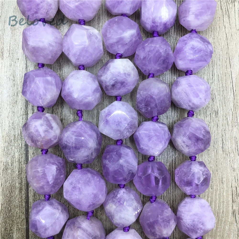 Граненый квадратный фиолетовый Mauve Jades кварцевый бисер россыпью различных размеров, натуральный драгоценный камень бусины для изготовления бижутерии, BG18332
