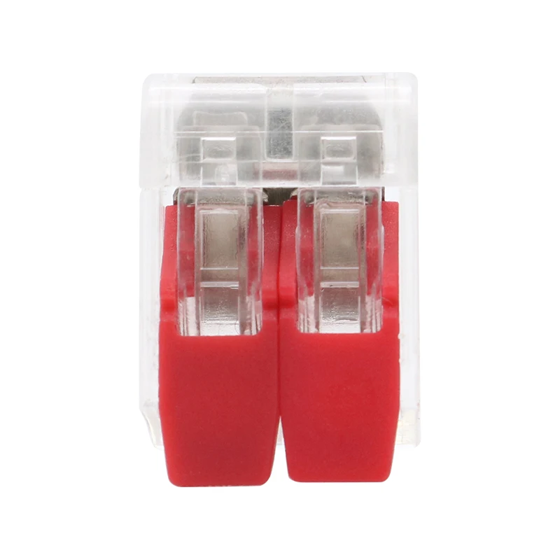 

New 10/20Pcs/Lot Mini Fast Connector Universal Compact Wire Wiring Connector,2 Pin Push-In Conductor Terminal Block PCT222-412