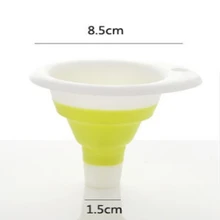 300 шт/партия Быстрая кухонный инструмент из силикона складной стиль мини складная переносная Воронка случайный цвет