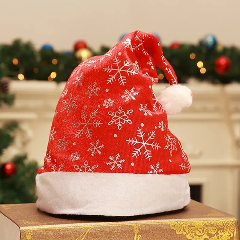 Новая детская шапка для рождественских праздников, рождественские шапки, подарки Санта-Клауса, нетканые шапки Санта-Клауса для детей