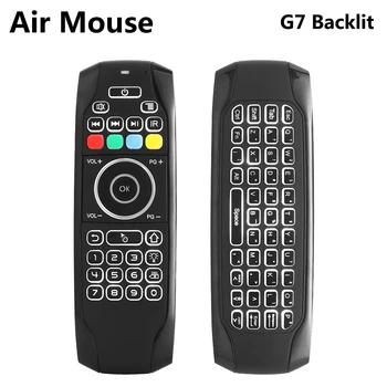 

G7 2.4G Backlit Wireless Air Mouse with Keyboard 6-Axis Gyro Smart Remote Control For X96 tx6 6K X96 A95X H96 pro Android TV Box