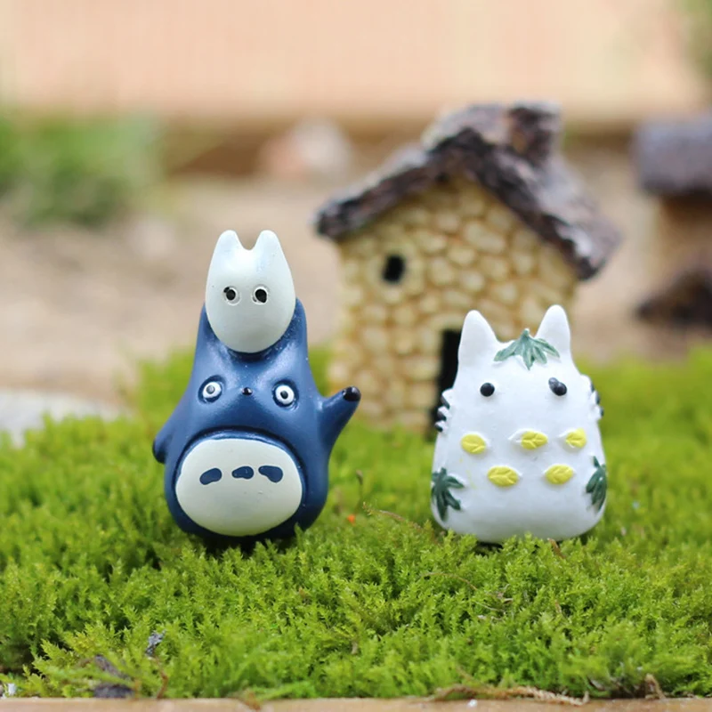 

Moss micro landscape Aquarium fish tank landscaping Elf Tonari no Totoro Resin decoration Action Figure Model Toy OPP bag N667