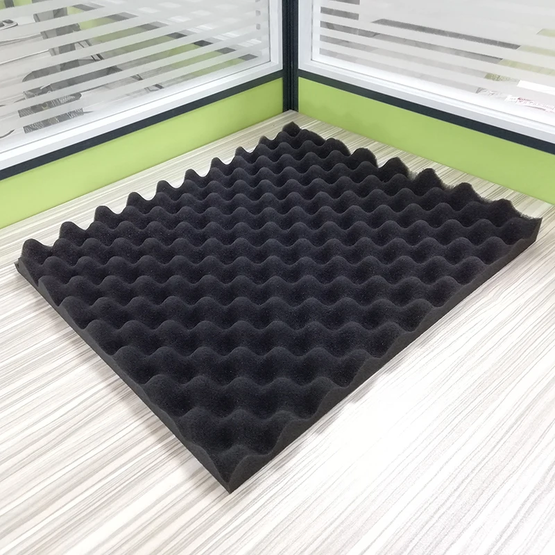 

Soundproofing Foam 30*20CM Black Egg Crate Studio Acoustic Foam Soundproofing Treatment Egg Profile Foam