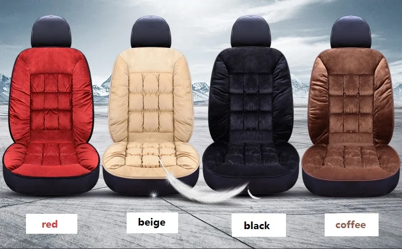 1 pc New Winter Car Seat Covers Universal Thick Cushion Cover For Grant Mode Front Seat Protector Keep Warm Non-slip Soft Pad