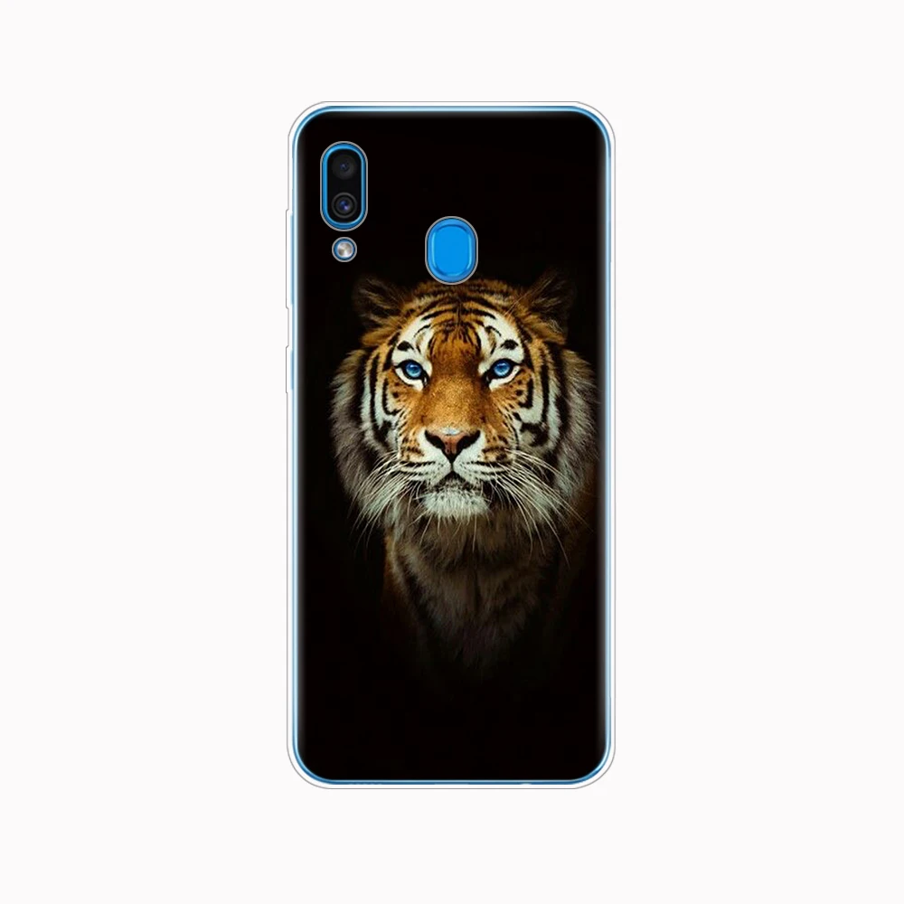 Silicone Case For Samsung A50 Case For Samsung Galaxy A50 A10 A30 A40 A70 A 50 2019 Phone Bumper wolf tiger lion Leopard bear