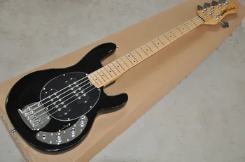

Factory Custom Shop Black Music Man Ernie Ball Sting Ray 5 String Bass Guitar