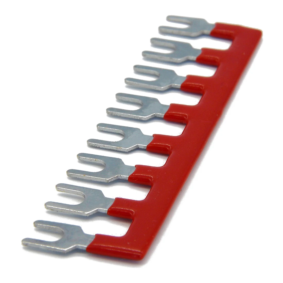 600V 25A 8 Postions Pre Insulated Terminal Barrier Strip Red 5 Pcsin