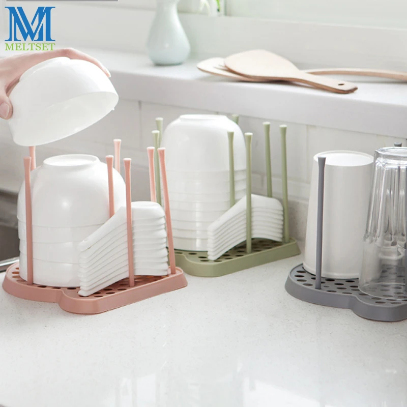

1 PC Detachable Kitchen Storage Holder Rack Tableware Bowl Spoon Drainer Rack For Kitchen Organizer Useful Household Tools